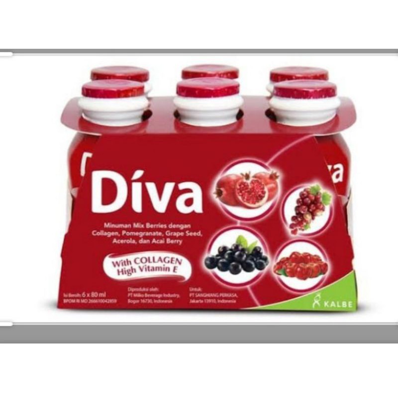 Diva collagen drink pack isi 6