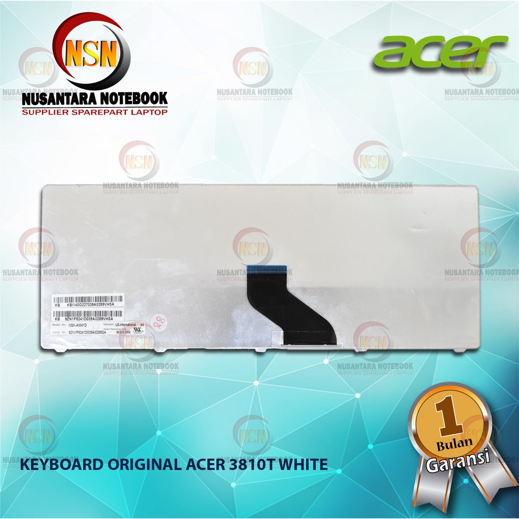 Keyboard Original Acer Aspire 3810 3810T 4736 4738 4739 4741 475 White