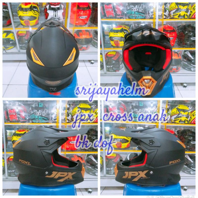 HELM JPX CROSS  JUNIOR ANAK BK DOFF