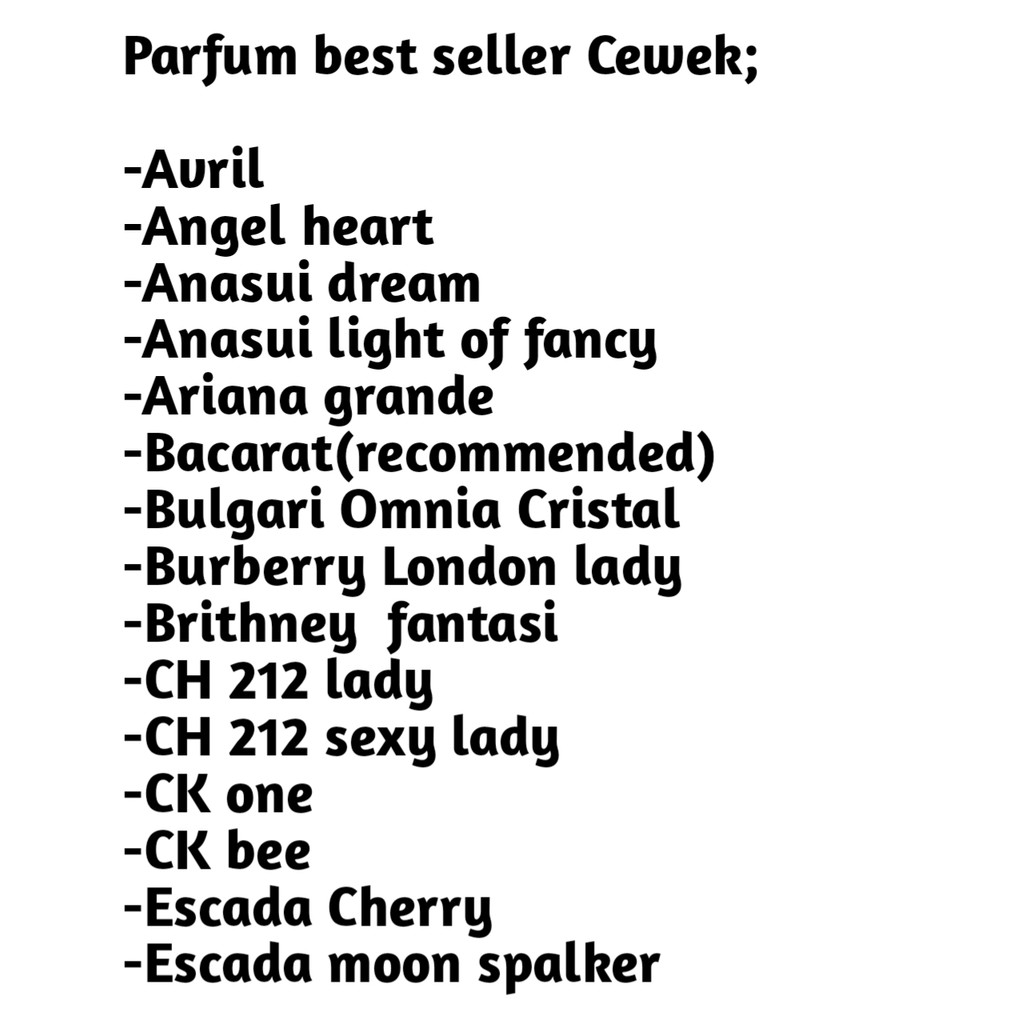 PARFUM REFILL 20ML MURAH 10rb/1pcs