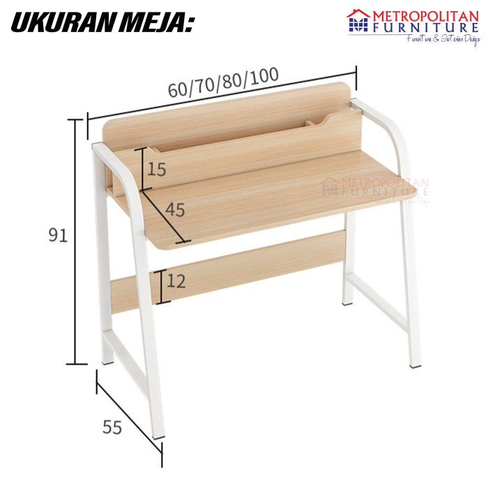 Meja Belajar Mee Do Komputer Minimalis Study Table Desk