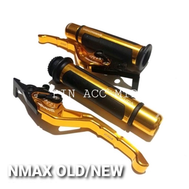 PAKET VARIASI PNP NMAX OLD NMAX NEW HANDGRIP GAS BARRACUDA + HANDLE REM CENSI(PNP NMAX OLD/NEW)(PCX150 PCX160)