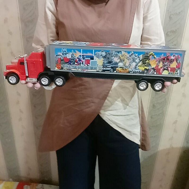 Mainan Truk Kontainer Transformers Panjang Besar Murah Edukasi - Mobil Mobilan Container Truck Box O