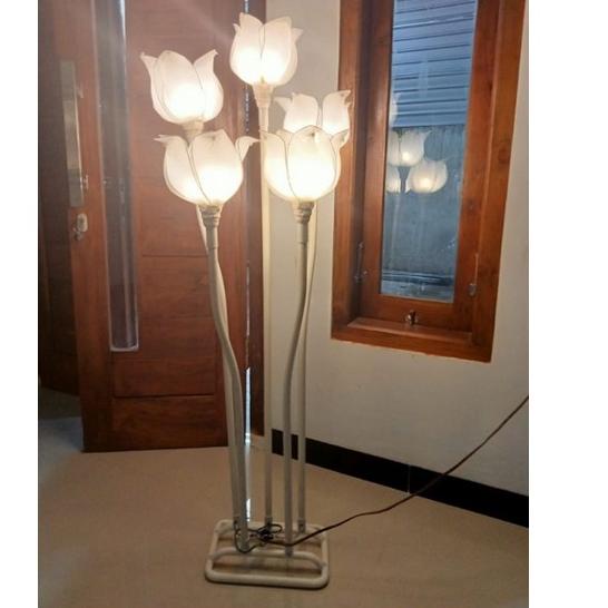 Paling Diminati.. set standing lampu dekorasi bunga tulip