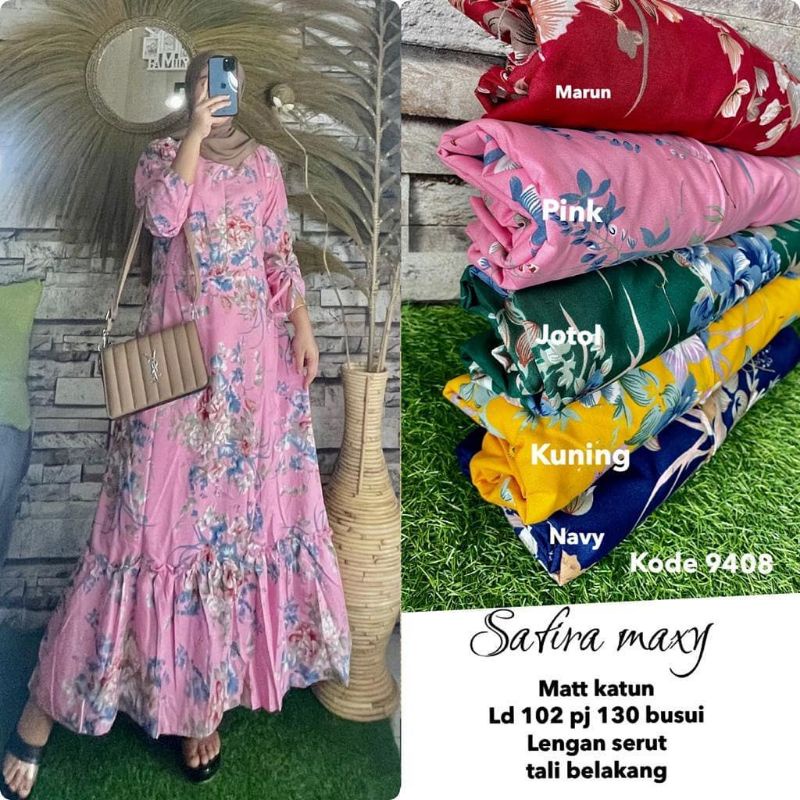 PROMO GAMIS KATUN SUNRISE MURAH JEPANG / MONALISA SUNRISE GRACIA RASTY POLKADOT RETRO REMPEL MAYUNG