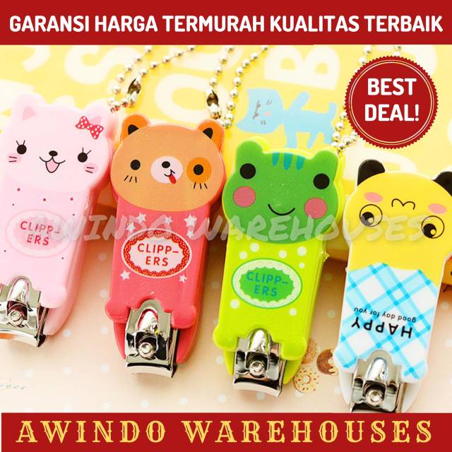 SOUVENIR PERNIKAHAN NIKAH ALAT GUNTING KIKU KARAKTER KARTUN JEPIT KUKU MOTIF MINI NAIL CLIPPER