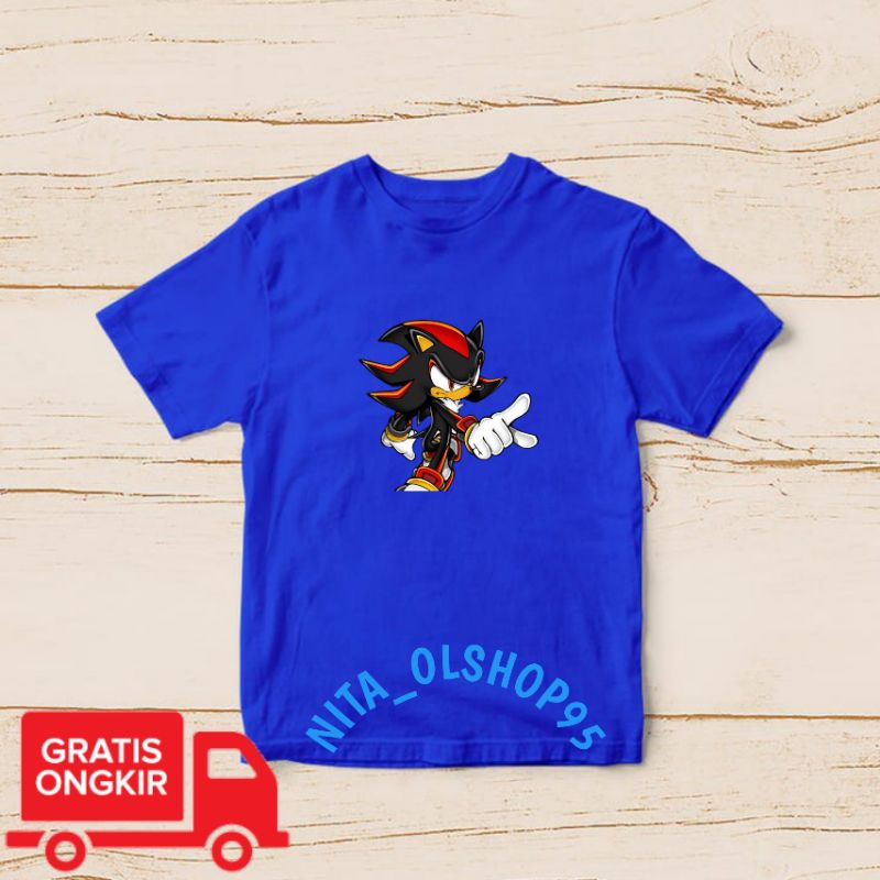 baju anak karakter , baju Sonic , baju anak laki laki , baju anak perempuan