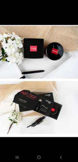 KUAS SET ISI 5  + TABUNG CLEANING /KUAS SET ASLI BULU HALUS BANGET/ KUAS MISTINE HIGH QUALITY