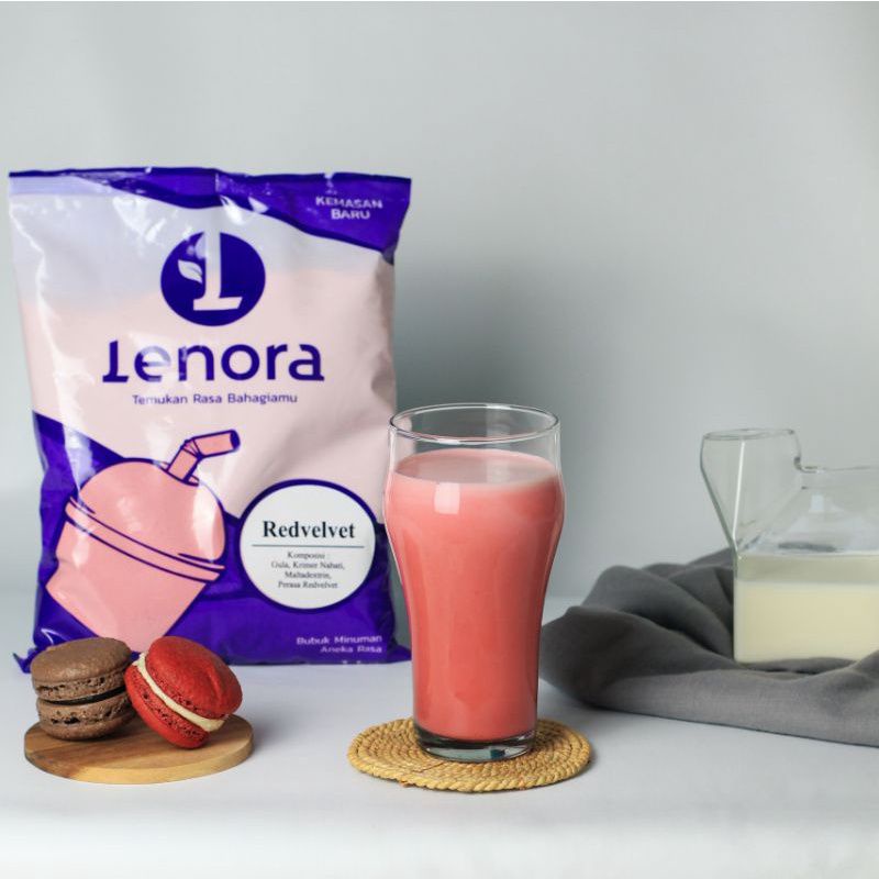 

Serbuk minuman rasa RED VELVET LENORA POWDER