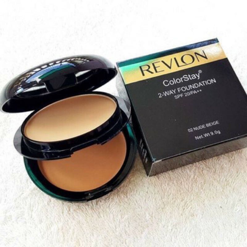 BEDAK REVLON 2 IN 1 COLOR STAY / BEDAK PADAT &amp; BASAH REVLON 2-WAY FOUNDATION / bedak maybelline