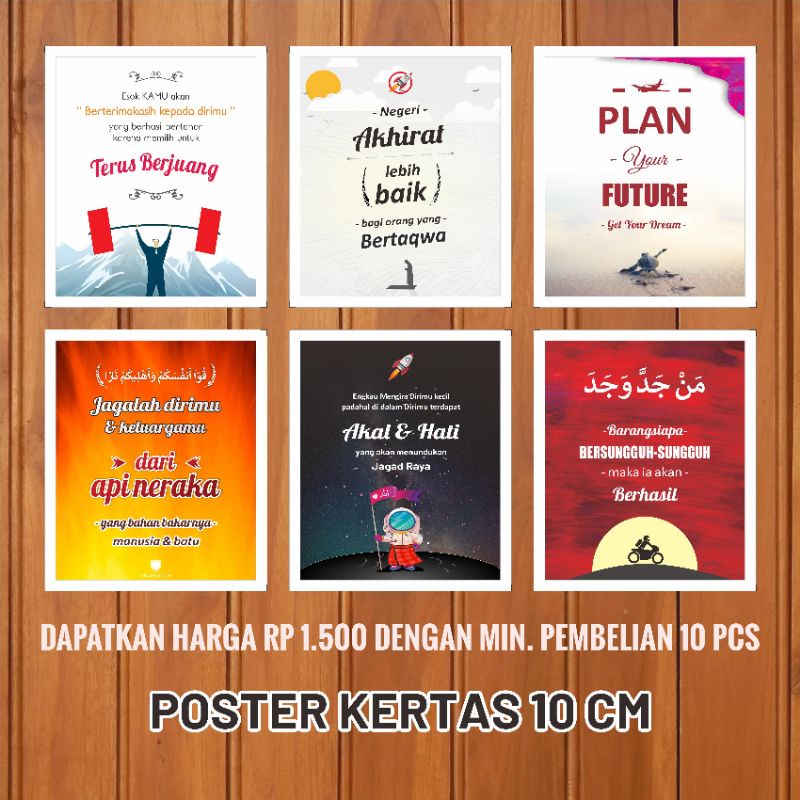 

POSTER MINI DENGAN KATA MOTIVASI QUOTE CAH HIJRAH