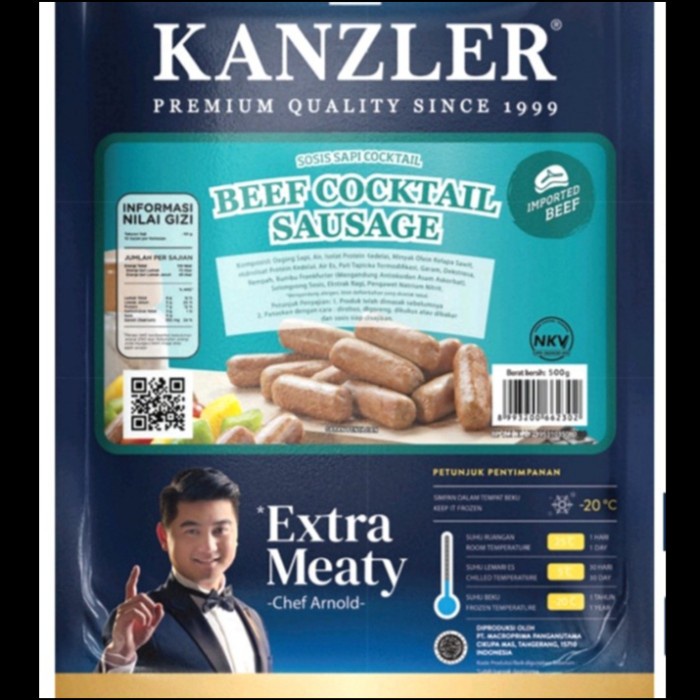 

SOSIS KANZLER BEEF COCKTAIL 500 GR BOGOR
