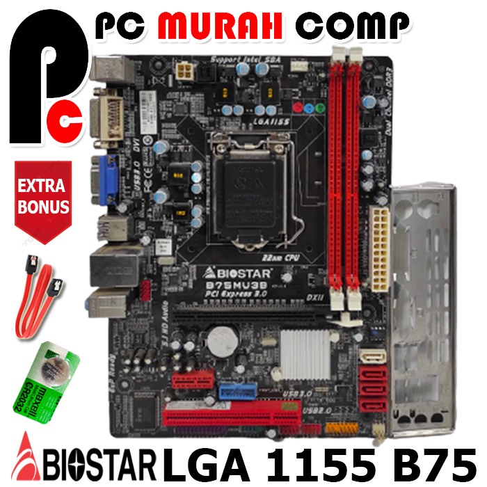 Mobo LGA 1155 B75 ONBOARD  BIOSTAR