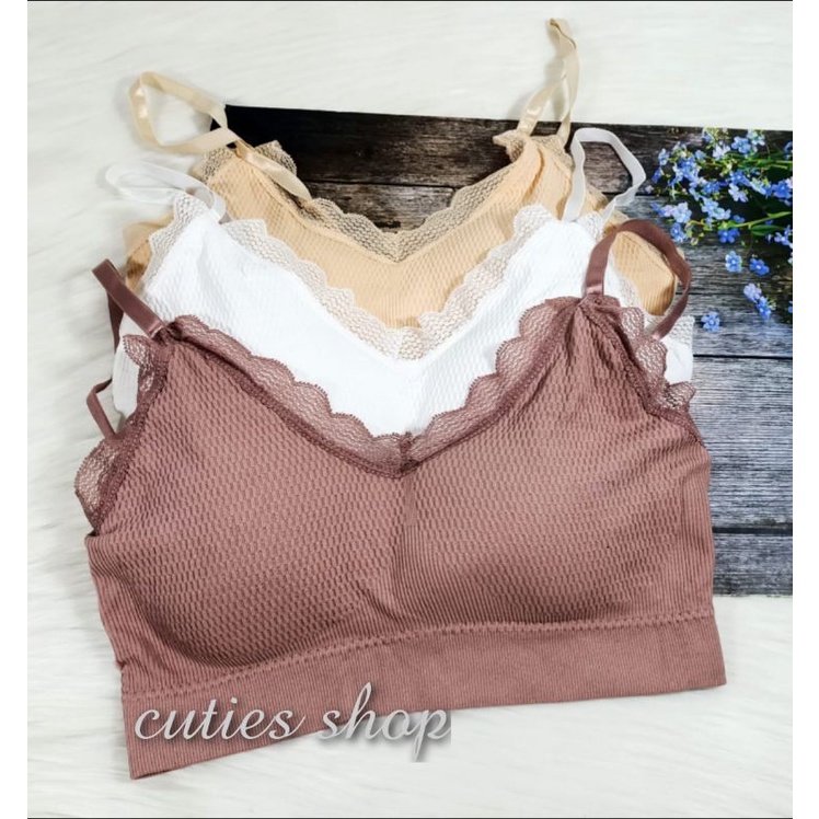 SPORT BRA KEKINIAN - BRA RENDA - import - freesize