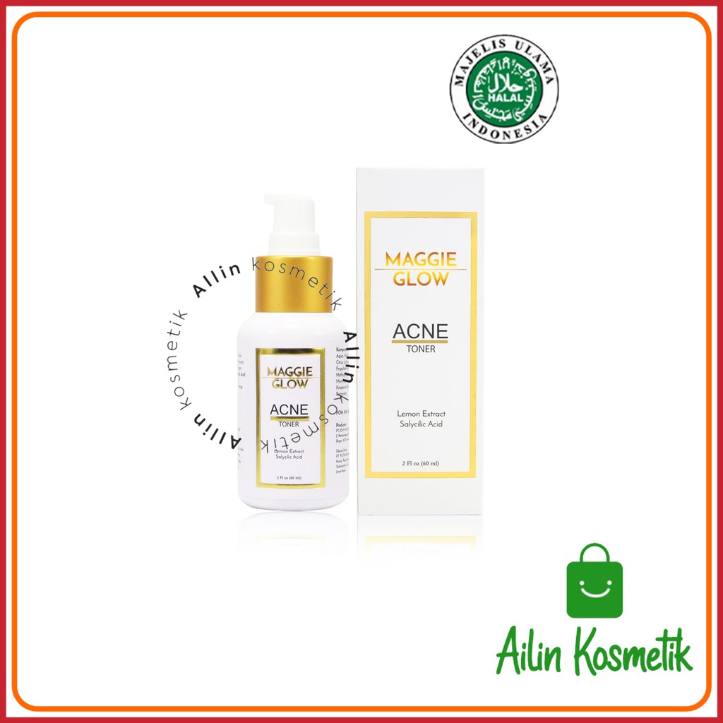 MAGGIE GLOW ACNE TONER BPOM NA18161204143 ORIGINAL by AILIN