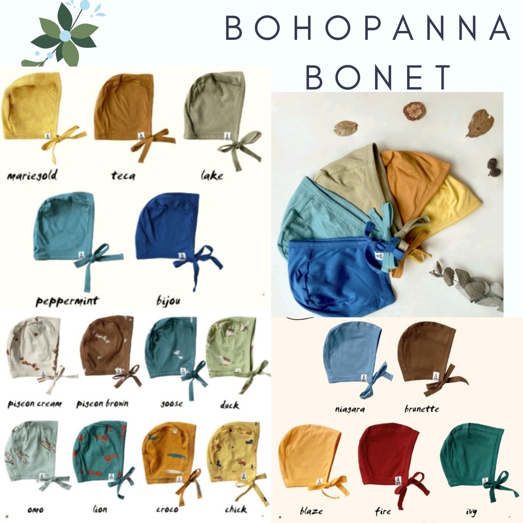 BohoPanna  Topi Bonet Bonnet 0 - 1 Years CBKS