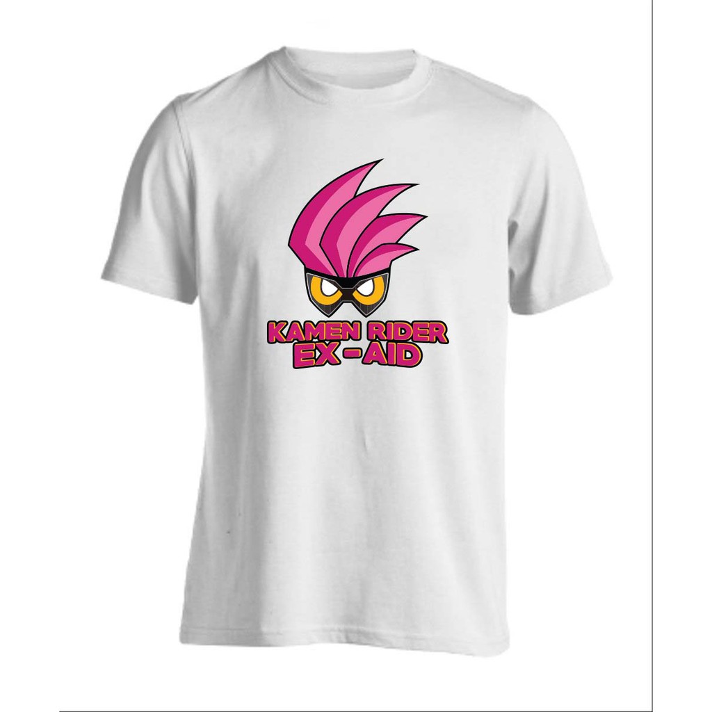 kaos t shirt baju kamen rider ex aid logo icon premium distro