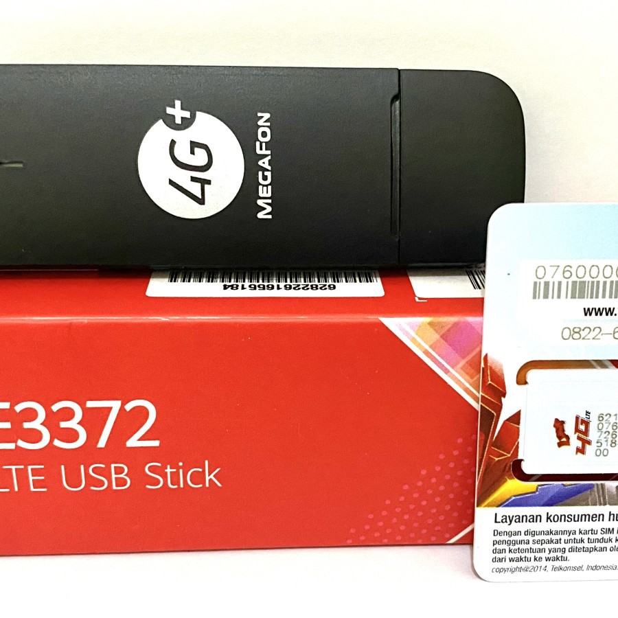 Modem 4G Unlock E3372 Megafone Telkomsel Free 14gb