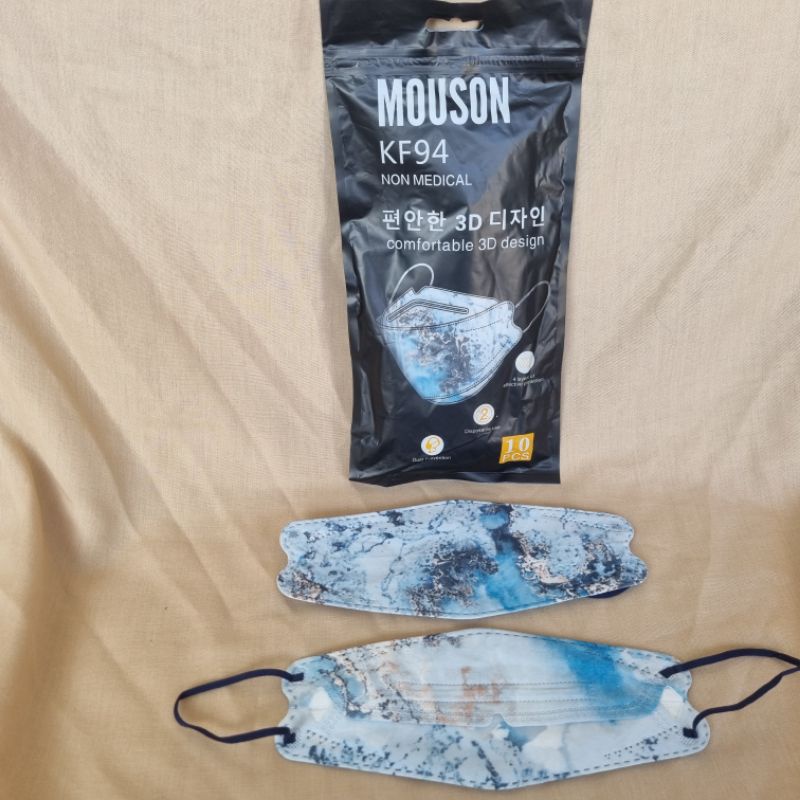 MASKER KF 94 MOUSON MOTIF/MASKER KOREA/MASKER 3D-KF MOUSON MARBLE