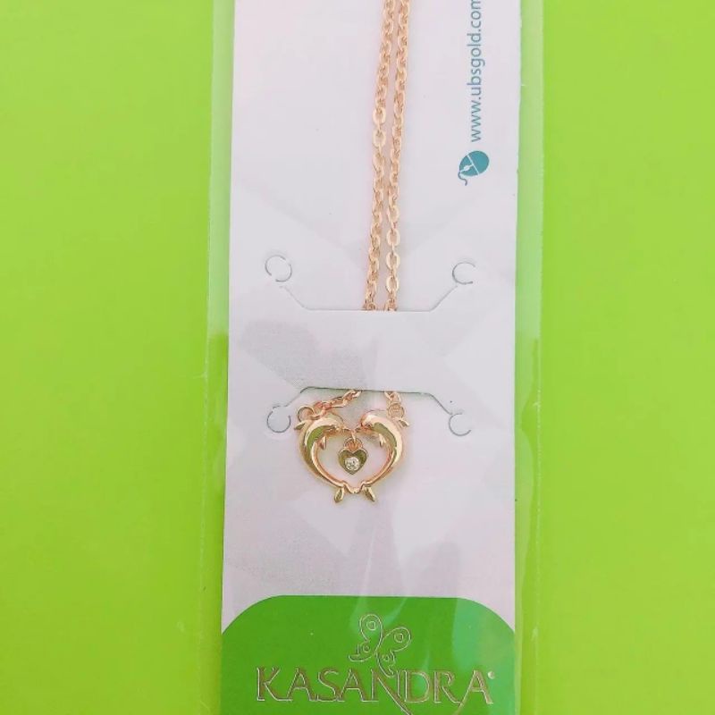 Kalung love dolphin lumba-lumba UBS kadar 375 8K