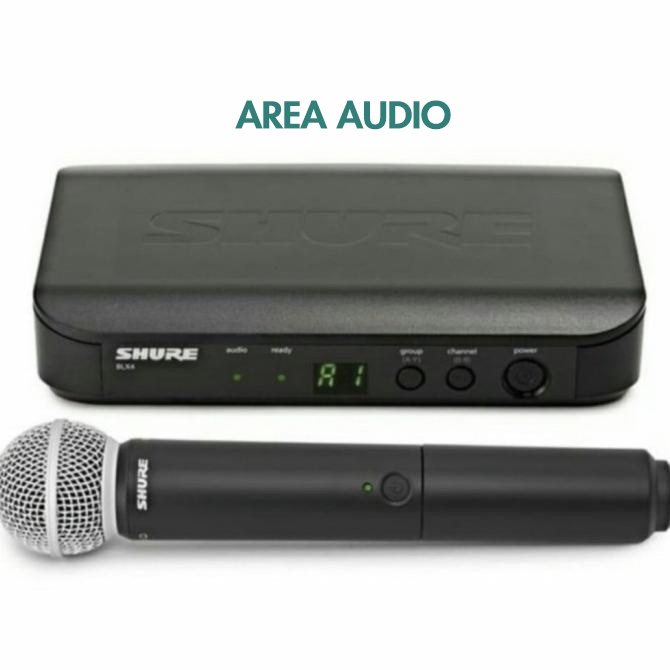 Mic Wireless Shure BLX 24R PG 58 Original Garansi 1Mic Handle Wireless