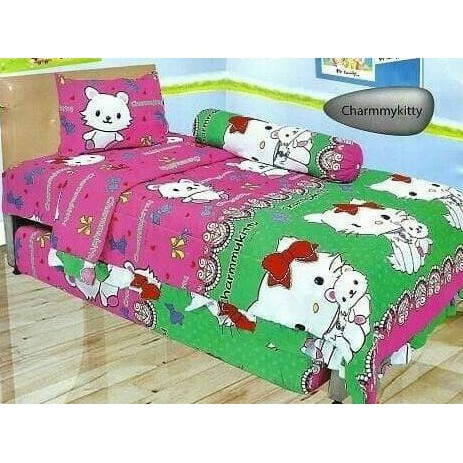 Macam-Macam Motif, Sprei Lady Rose Charmmy Kitty No.3 Single 120 Seprai Hk Pussy Kucing ,Kuwalitas