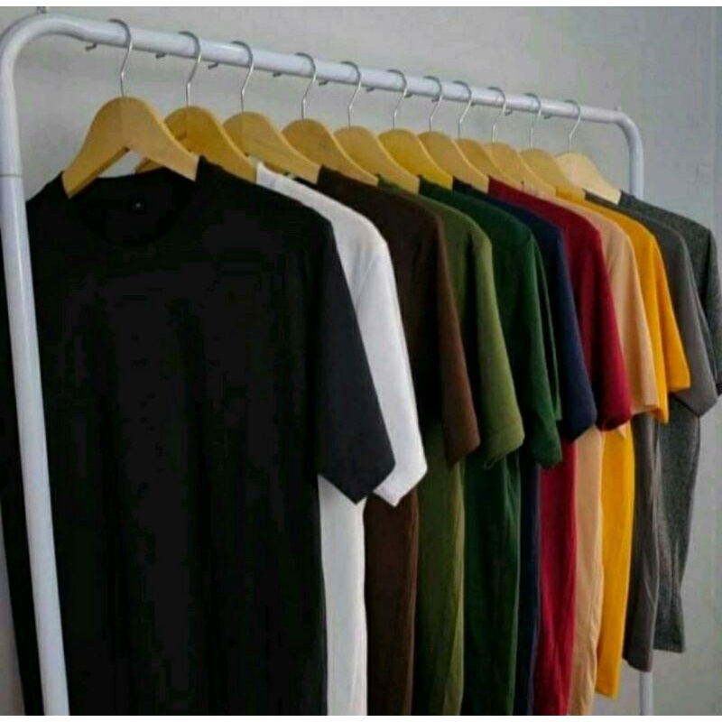 Kaos Polos Wanita Pria Katun Tebal