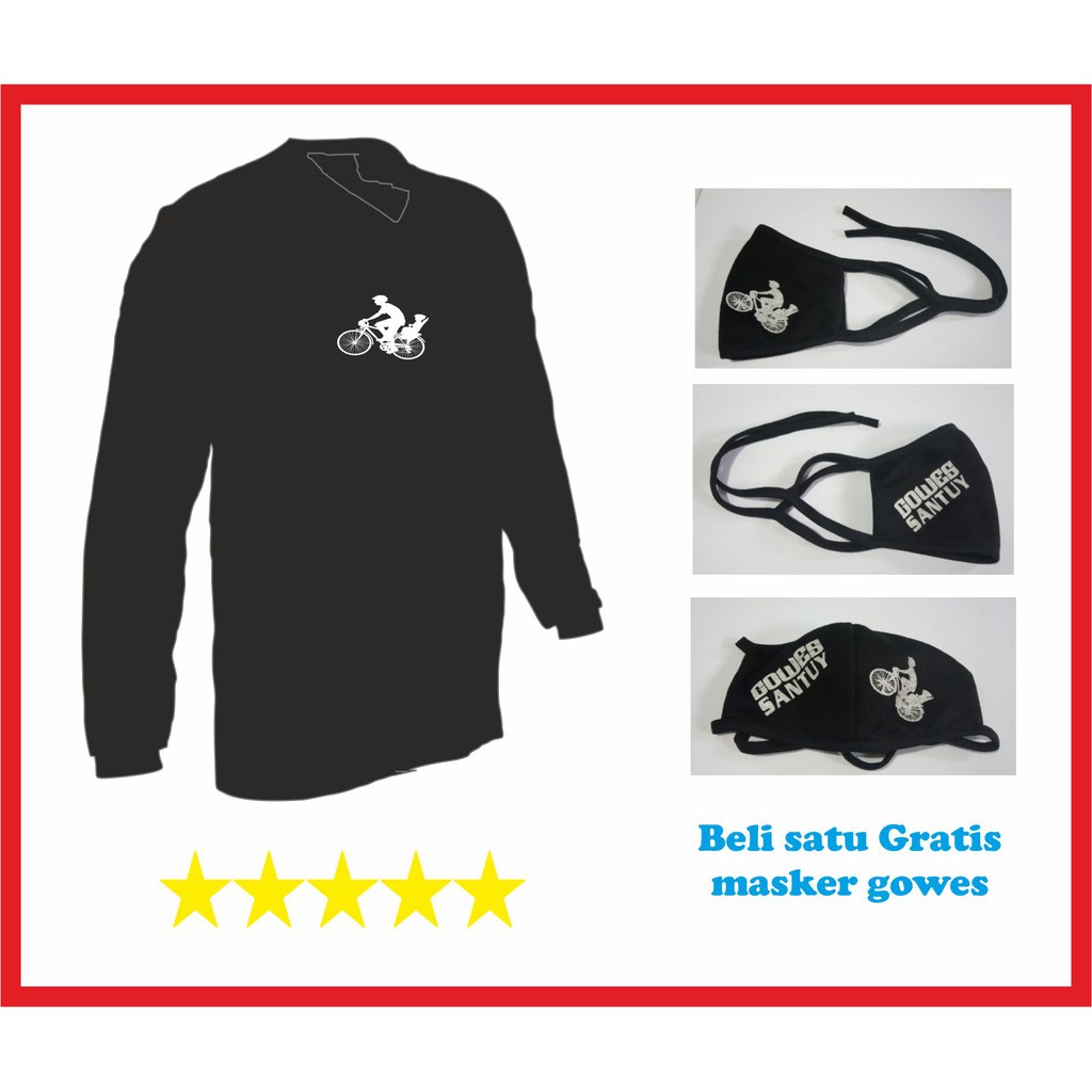 BELI SATU GRATIS MASKER GOWES KAOS GOWES SANTUY KEREEN