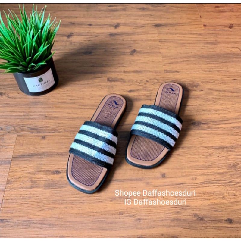Sandal Wanita Turki Adesa Slop Rajut Turki