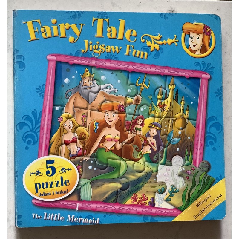 Fairy Tale Jigsaw Fun The Little Mermaid Board Book Indonesia - English