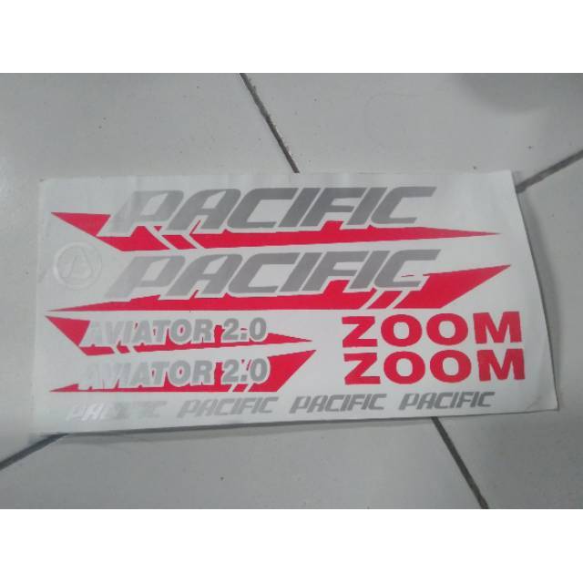 Stiker decal sepeda Pacific Aviator 2.0