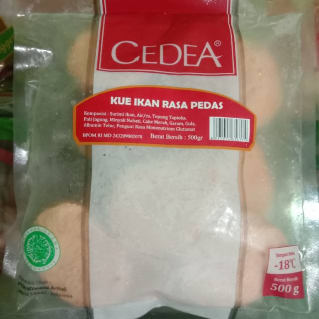 

Kue ikan rasa pedas,CEDE 500gr