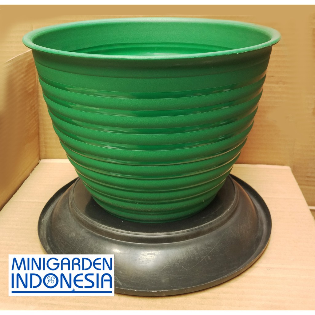 Nampan pot dia 32x5 cm u pot bunga di bawah ukuran 35 cm bisa tatakan net pot netpot hidroponik