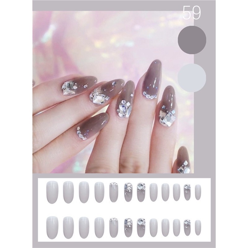 Kuku Palsu 【A167，lem sticker】Nikah Wedding False Nailart Pengantin Tangan