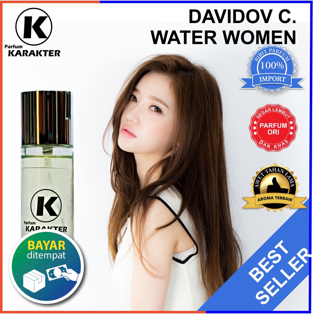 Parfum Cewek Davidoff Cool Water  Bibit Parfum Import Wangi &amp; Tahan Lama  kemasan 30ml | Bisa Cod | Terlaris