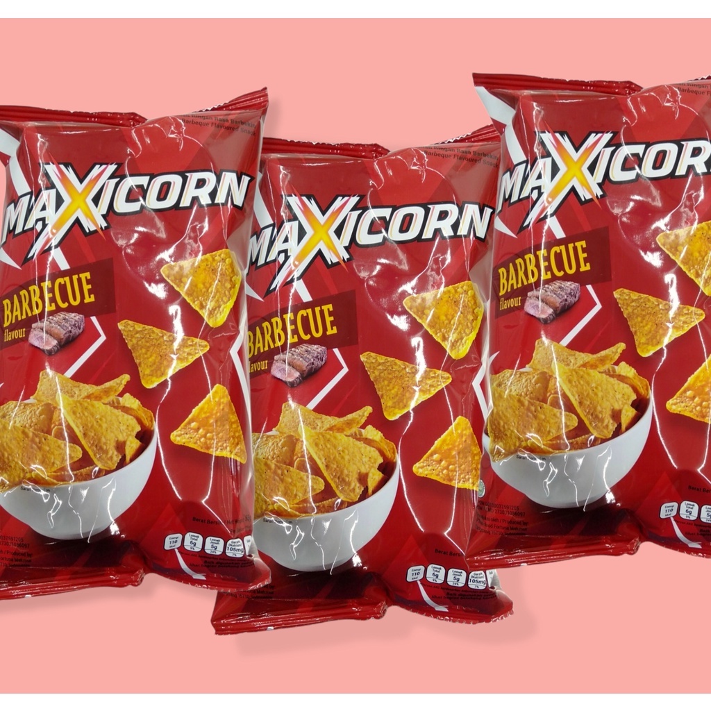 

Maxicorn Barbecue dan Roasted Rorn 55g/pcs
