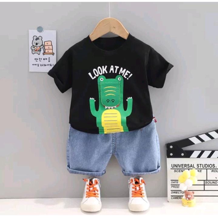 PAKAIAN ANAK LAKI-LAKI/SETELAN JEANS ANAK TERBARU 1-5 TAHUN