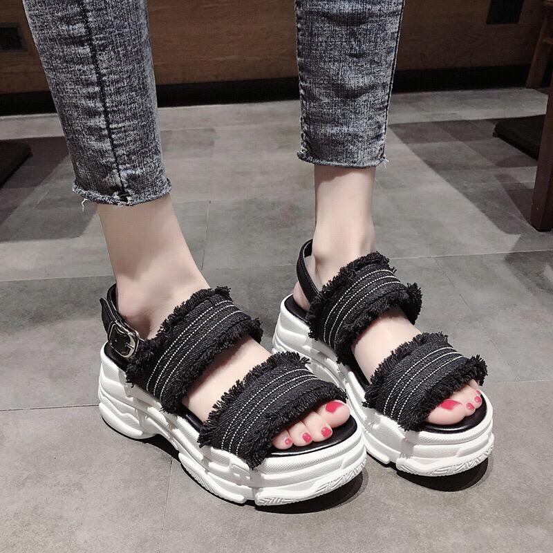 1001 SEPATU PLATFORM JEANS !!! - 3 WARNA