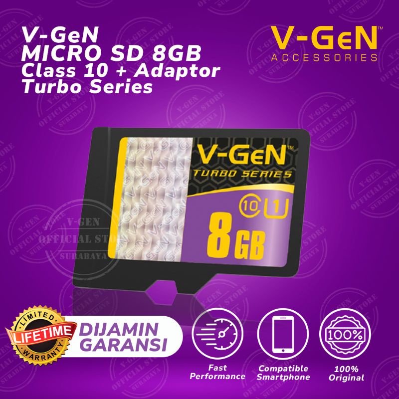 Micro sd VGEN 8GB Turbo Adaptor