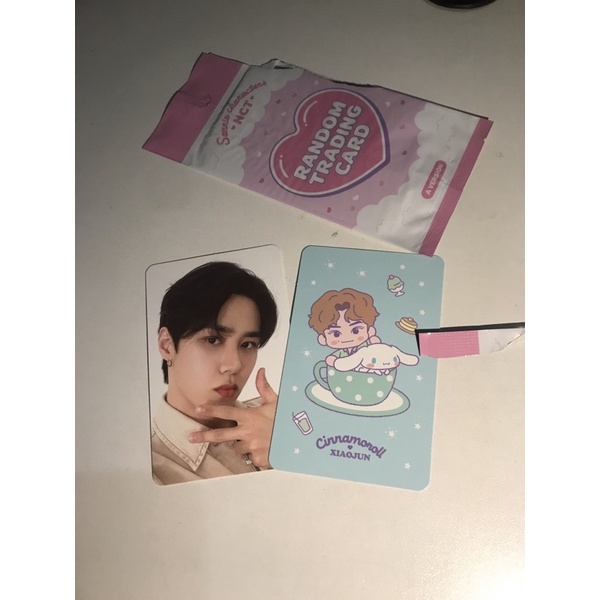 nct x sanrio trading card random kun selca xiaojun character konsep karakter wayv photocard pc offic
