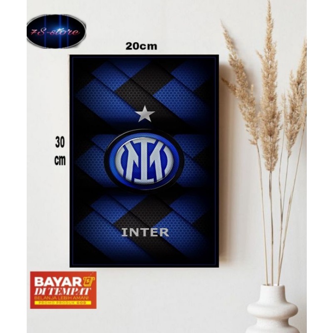HIASAN DINDING TEMA INTER MILAN/POSTER KAYU INTER MILAN/POSTER INTER MILAN/HIASAN DINDING /WALLDECOR