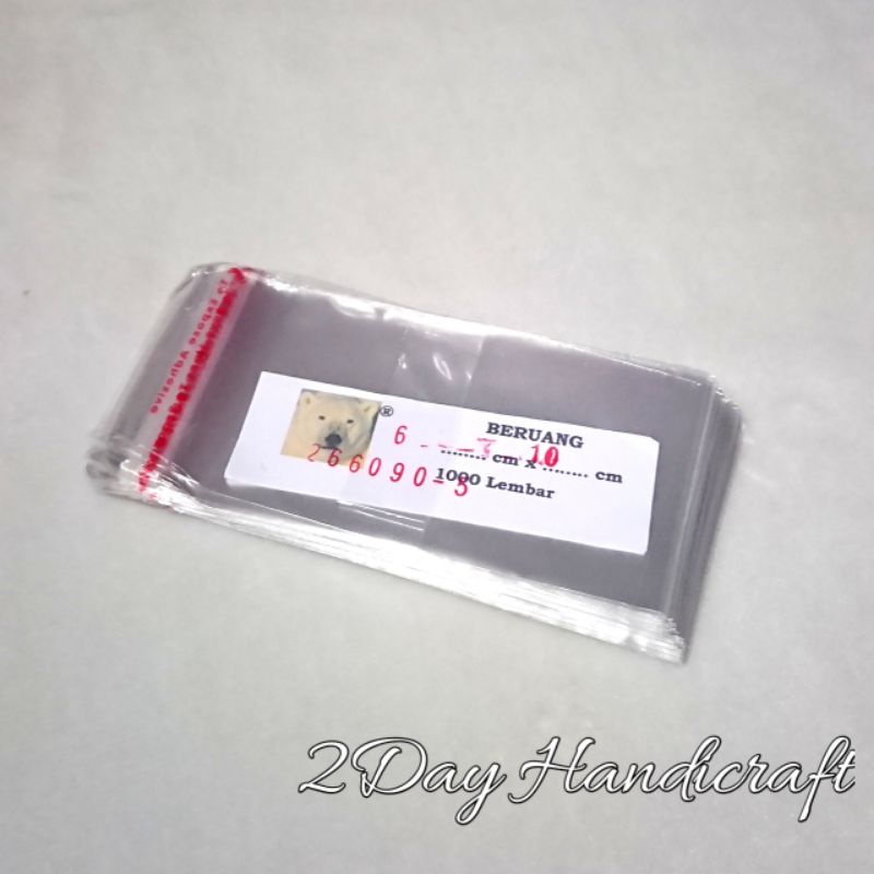 Plastik OPPL 6x10 - Plastik Opp Lem Plastik Seal Plastik Beruang