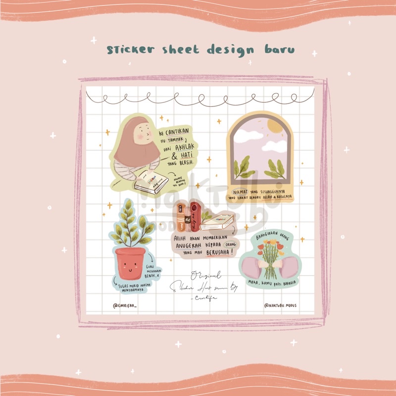 

MINI STICKER SHEETS ( edisi merch cetakan kedua)