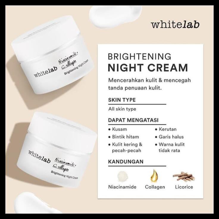 Whitelab Brightening Night Day Eye Acne Underarm Cream White Lab