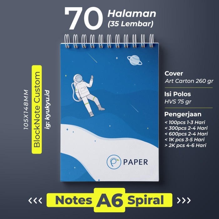 

[RESTOCK] Souvenir Notes Spiral A6 / Notes / Custom / Souvenir Pernikahan