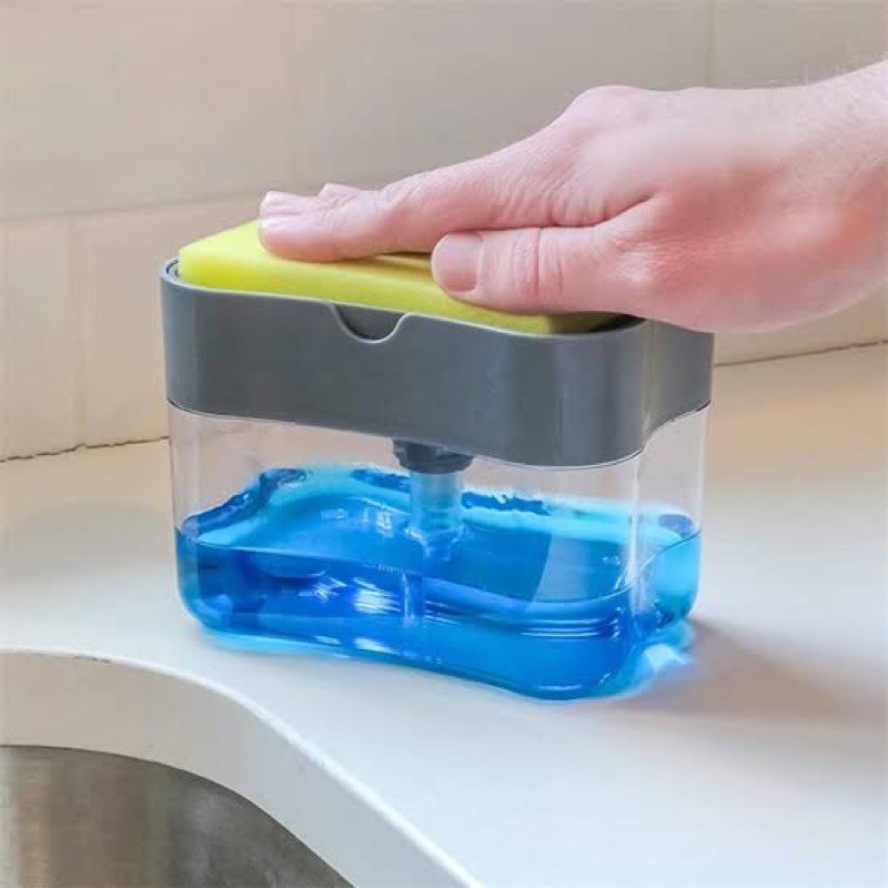 Tempat Sabun Cuci Piring Soap Pump Sponge Caddy Dispenser Filter Sabun