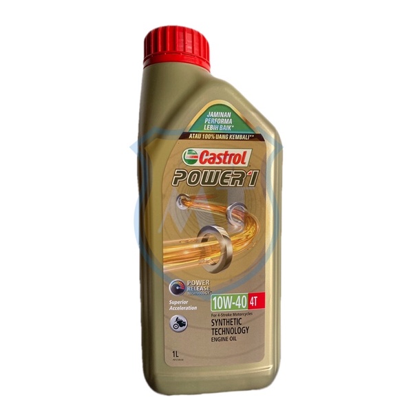 Oli Mesin Castrol Power 1 4T 1L 1000 ml Manual 10W-40