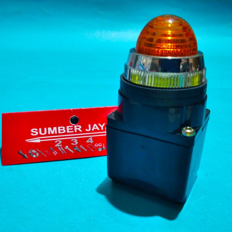 Lampu indikator kuning 380 V / indicator light singnal  / pilot lamp  TERMURAH