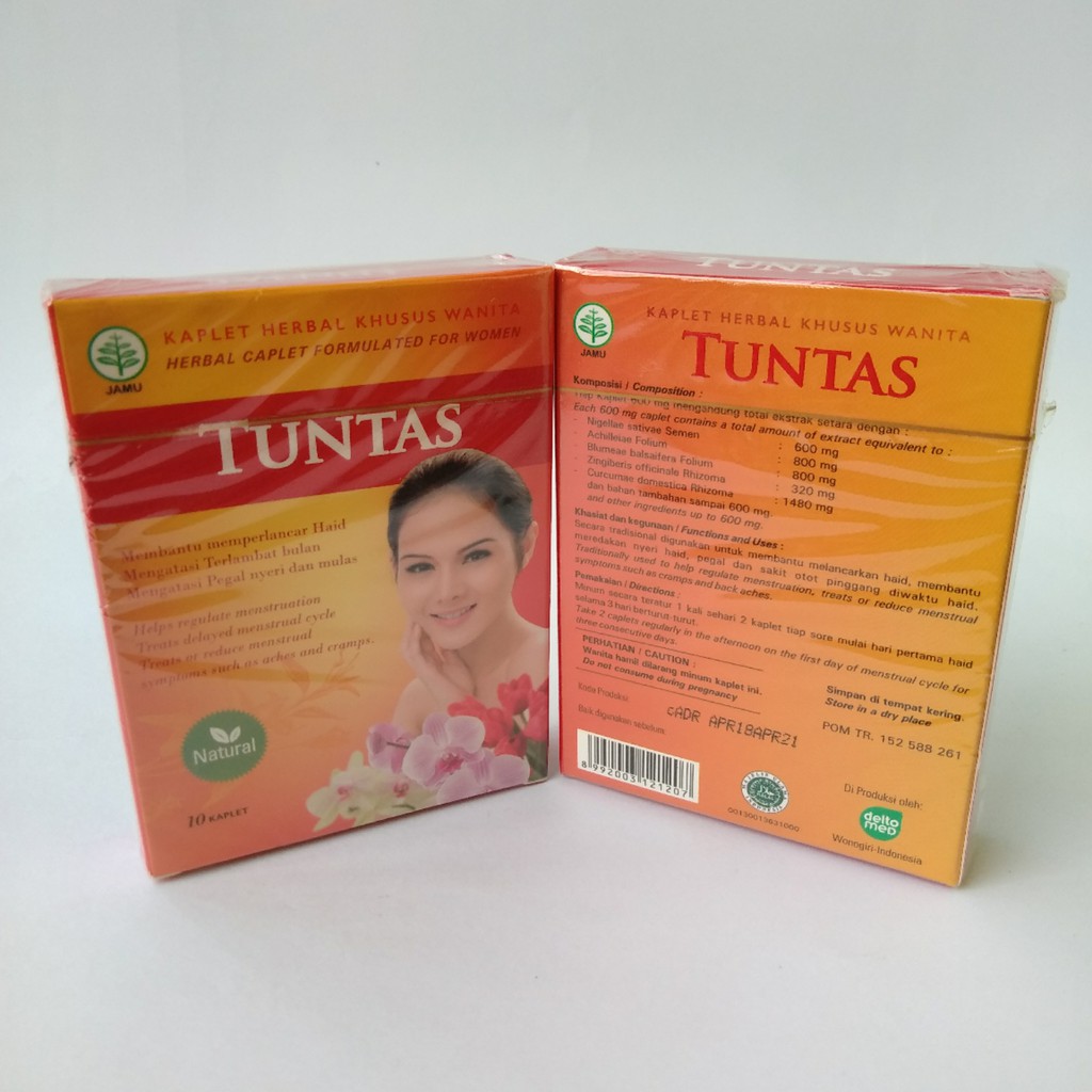 Kaplet Tuntas Herbal Lancar Haid Khusus Wanita Isi 10 Kaplet