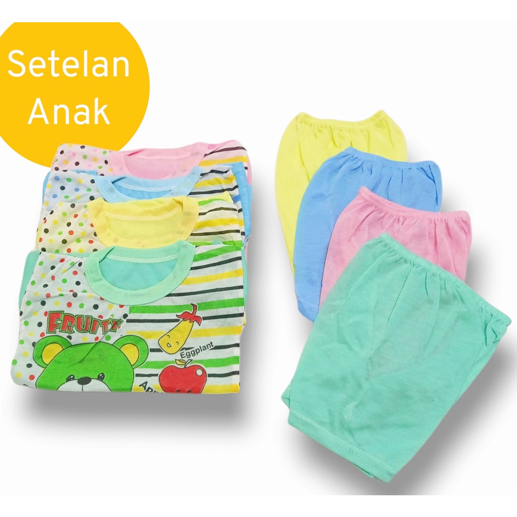 Baju Setelan Anak Motif Karakter